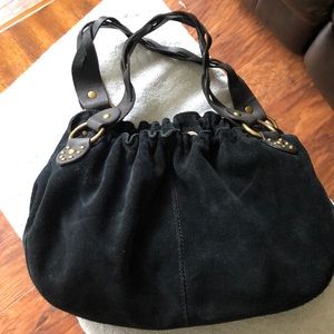 Lucky brand black suede purse
